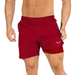 Short de sport rouge homme avec doublure intégrée – maintien musculaire renforcé