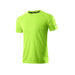 T-shirt sport homme vert fluo en polyester, respirant, ultra léger, séchage rapide