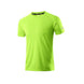 T-shirt sport homme vert fluo en polyester, respirant, ultra léger, séchage rapide
