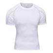 T-shirt de course homme UltraDry™ blanc – respirant, ultra léger, séchage rapide, idéal pour running, training, HIIT et fitness, matière technique premium.