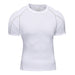 T-shirt de course homme UltraDry™ blanc – respirant, ultra léger, séchage rapide, idéal pour running, training, HIIT et fitness, matière technique premium.