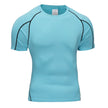 T-shirt de course homme UltraDry™ bleu – respirant, léger, séchage rapide, idéal running, training, HIIT, matière technique anti-humidité.