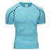 T-shirt de course homme UltraDry™ bleu – respirant, léger, séchage rapide, idéal running, training, HIIT, matière technique anti-humidité.