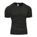 T-shirt de course homme UltraDry™ noir – respirant, léger, séchage rapide, idéal running, HIIT, musculation, matière technique anti-humidité.
