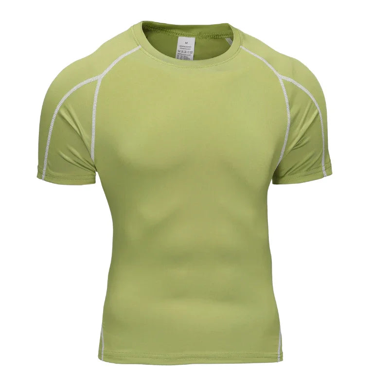 T-shirt de course homme UltraDry™ vert – tissu respirant, ultra léger et séchage rapide, coupe sportive pour running, training, HIIT ou fitness.
