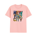 T-shirt homme rose NEW YORK CITY – design graphique exclusif, coupe oversize