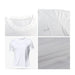 Détails t-shirt sport homme blanc UltraRespire – zoom sur le tissu respirant, coutures plates et logo RUN