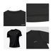 Détails du t-shirt UltraRespire homme noir – zoom texture respirante, logo RUN, coutures plates
