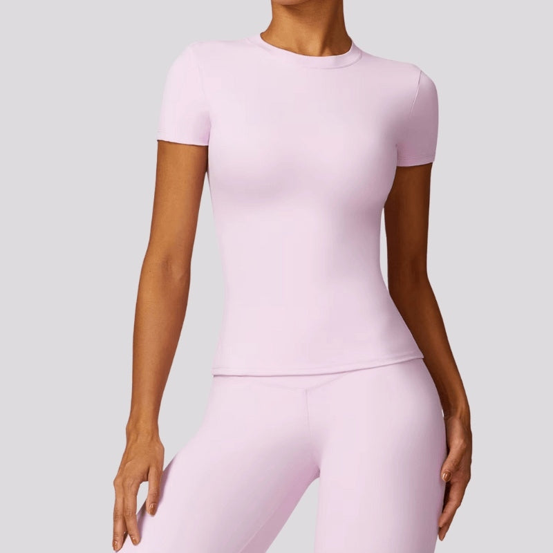 T-Shirt Sport Femme Gainant – Confort Respirant & Coupe Ajustée