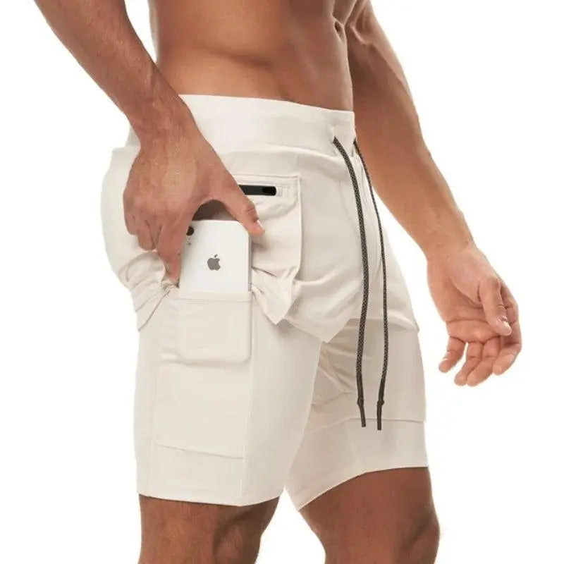 Shorts de sport homme 2 en 1 été course & fitness DecaTeamSports