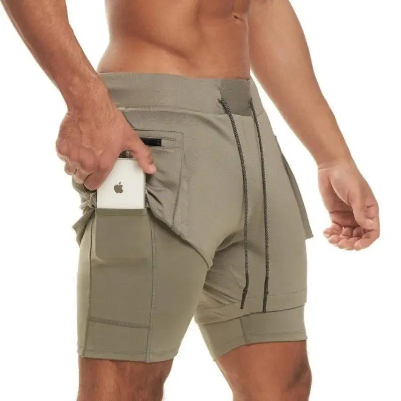 Shorts de sport homme 2 en 1 été course & fitness DecaTeamSports