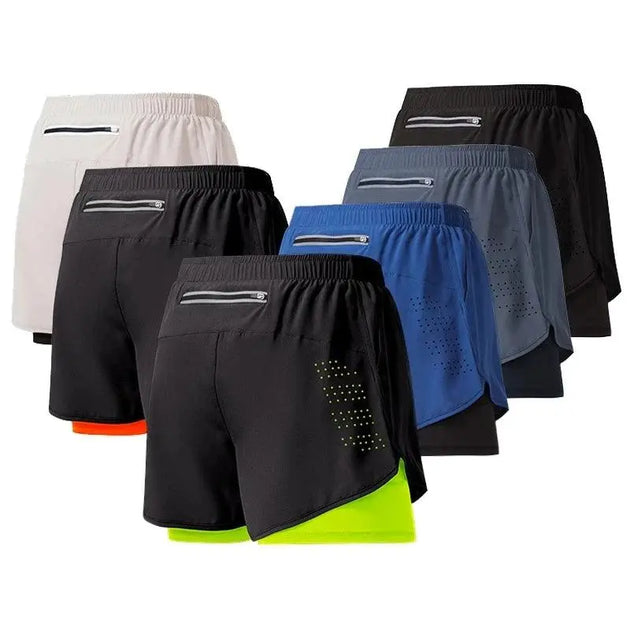 Short de Course Homme Séchage Rapide Double Couche DecaTeamSports