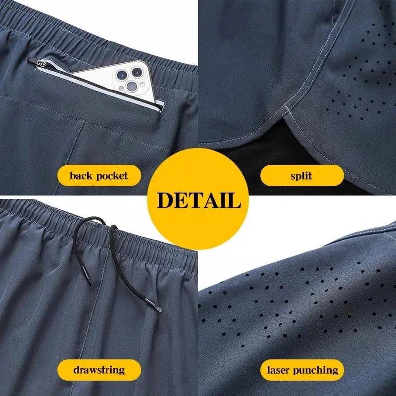 Short de Course Homme Séchage Rapide Double Couche DecaTeamSports