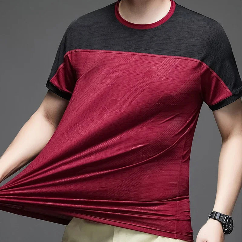 T-shirt sport homme stretch respirant avec tissu extensible idéal fitness et musculation