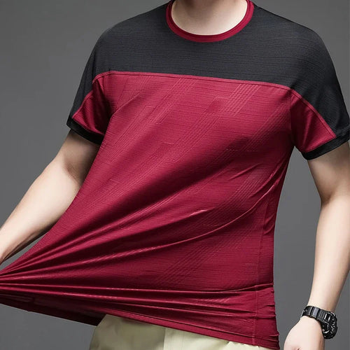 T-shirt sport homme stretch respirant avec tissu extensible idéal fitness et musculation