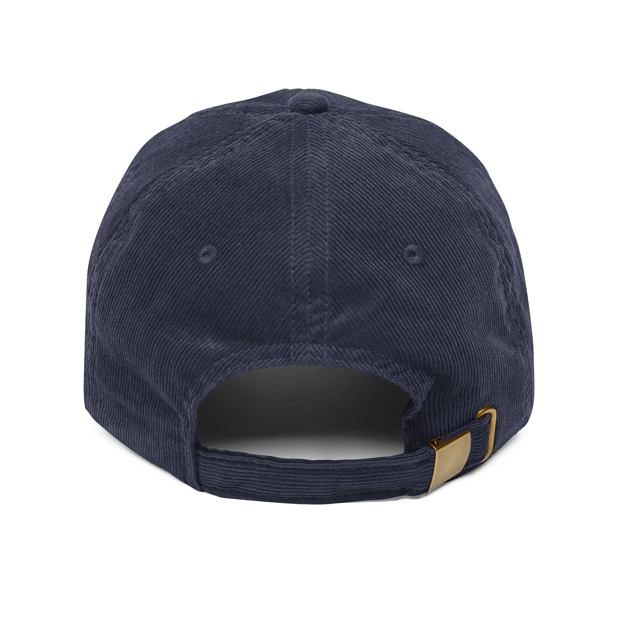 Casquette velours côtelé bleu marine DTS style sport streetwear premium