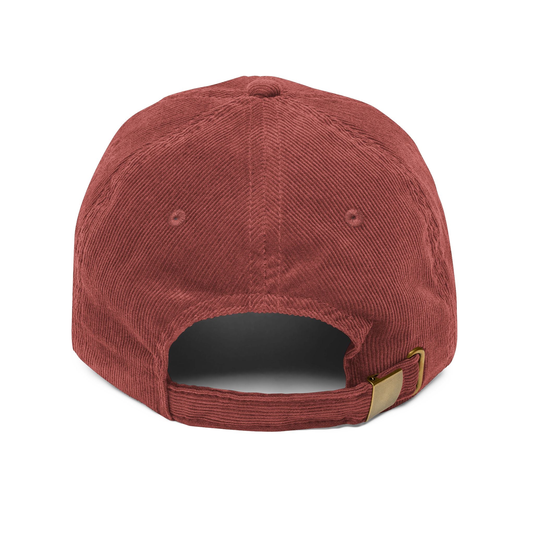 Casquette velours côtelé bordeaux DTS style sport streetwear premium
