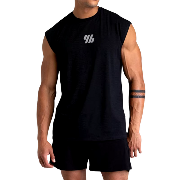 Débardeur musculation homme noir – Coupe athlétique, ultra respirant, performance et style
