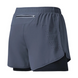 Short de course homme – gris et noir – confort optimal, idéal pour running