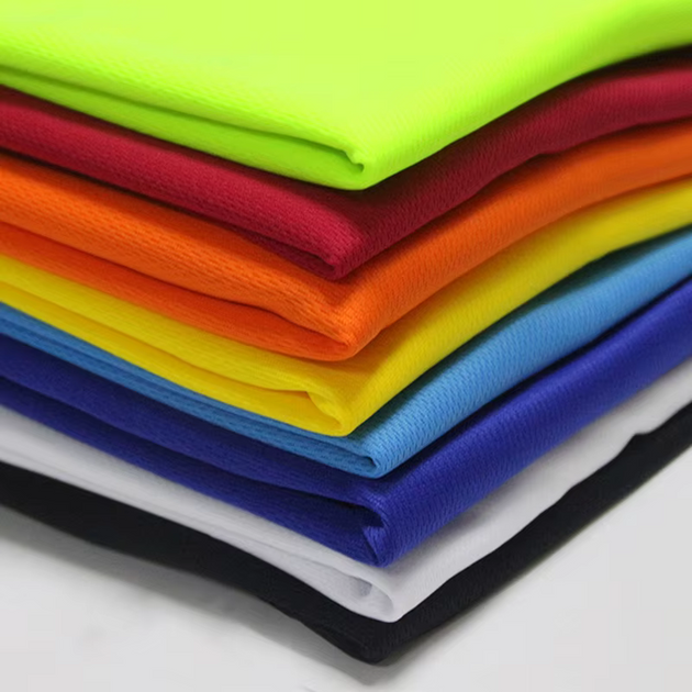 Tissus polyester respirant pour t-shirt sport homme et femme, présentation des différentes couleurs disponibles, qualité premium, séchage rapide