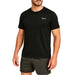  T-shirt sport homme noir porté – technologie UltraRespire, tissu respirant, coupe athlétique
